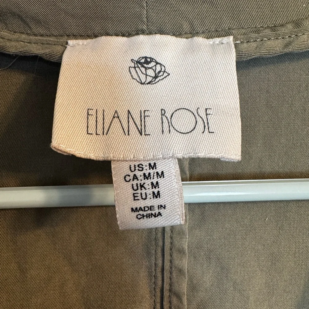 Moa Moa Olive Lightweight Jacket • Zip Pockets • Size M - Picture 3 of 5